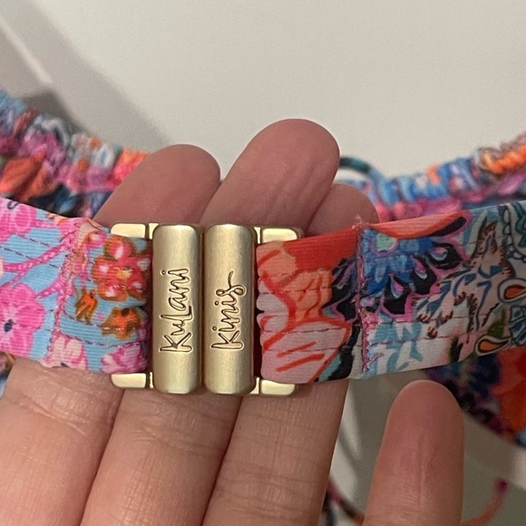 Kulani Kinis Minimal Bikini Drawstring Top RUCHED UNDERWIRE BRA BIKINI TOP ONLY - Picture 6 of 8